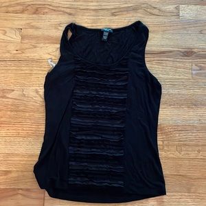 Black sleeveless dressy shirt size L